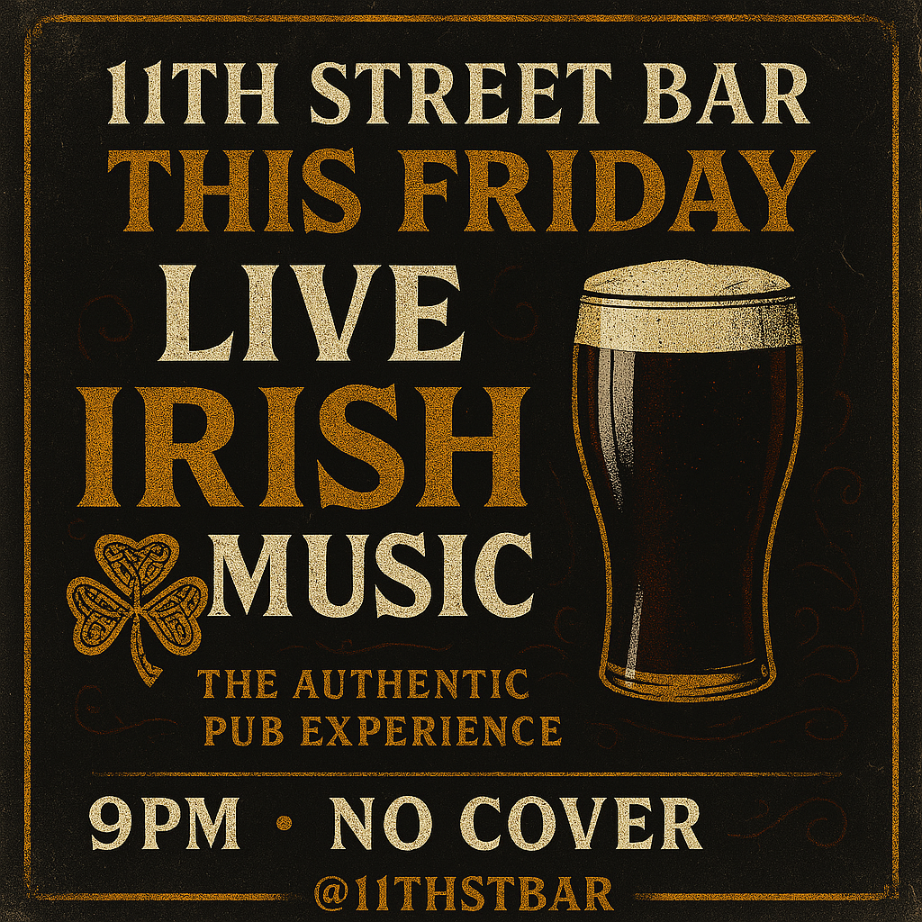Demo Social Post for 11th Street Bar